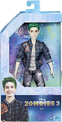 12 Inch Disney Zombies 3 Zed Poseable Doll with Accessories for Kids