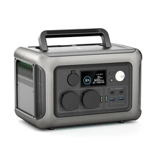 299Wh 600W Portable Power Station R600, Lifepo4 Battery Backup with UPS Function