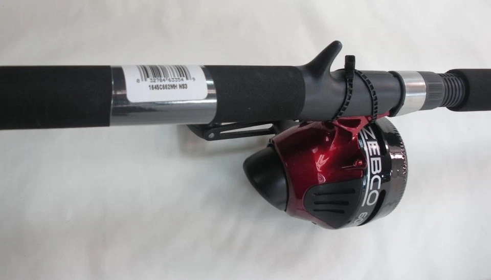 Zebco 2137603 1645C662MH 606 Reel 6ft 6" 2pc MH Spincast Rod and Reel Combo - Image 4 of 4