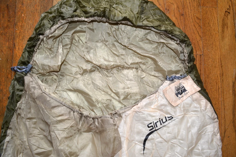 High Peak Sirius Mummy Sleeping Bag Olive Green Lightweight Camping Hiking NEW - Image 2 of 4