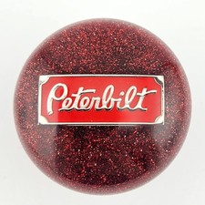 Red Glitter Hanco Style Peterbilt Shift Knob Vintage Semi Shifter Red Glitter Hanco Style Peterbilt Shift Knob Vintage Semi Shifter