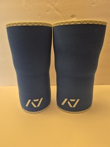 A7 Stiff Knee Sleeves Cyanite 2xl 7 Mm Powerlifting Weightlifting Rigor Mortis