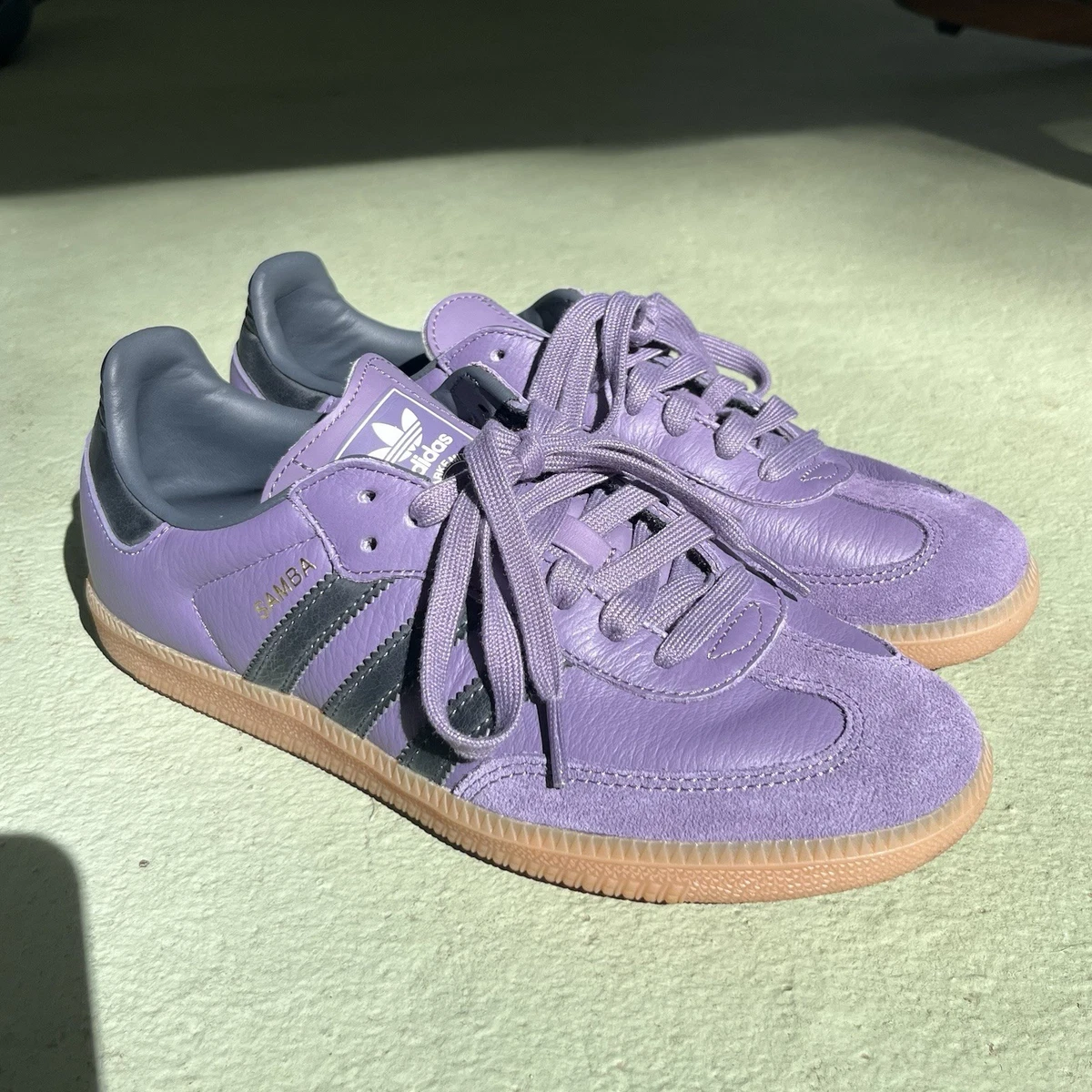 adidas Samba OG Shadow Violet Gum W for sale | eBay