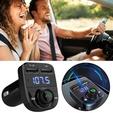 Bluetooth Car FM Transmitter Wireless Radio Adapter USB Charger Mp3 Player USA