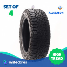 Set Of 4 Used 27555r20 Goodyear Wrangler Ultra Terrain At - 13-1532 18ph6