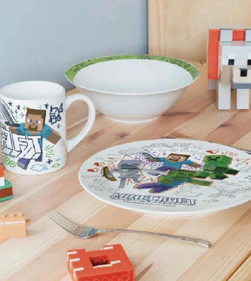 Minecraft Explore More Porzellan Geschirrset - Bild 4 von 4