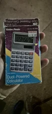 Vtg Radio Shack Dual Powered Pocket Calculator ec-456 Never Used in Box Manual.