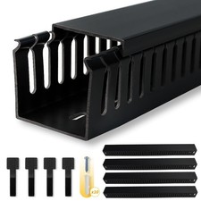 RJYKVS Cable Raceway, 95" Open Slot Management Kit with Upgraded Black