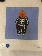 Handpainted Needlepoint Canvas designed by Jane Cather titled Pick of the Patch