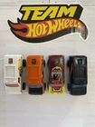 Hot Wheels 1977 Baja Breakers Lot of Four Vintage Chevy Vans Black Wall