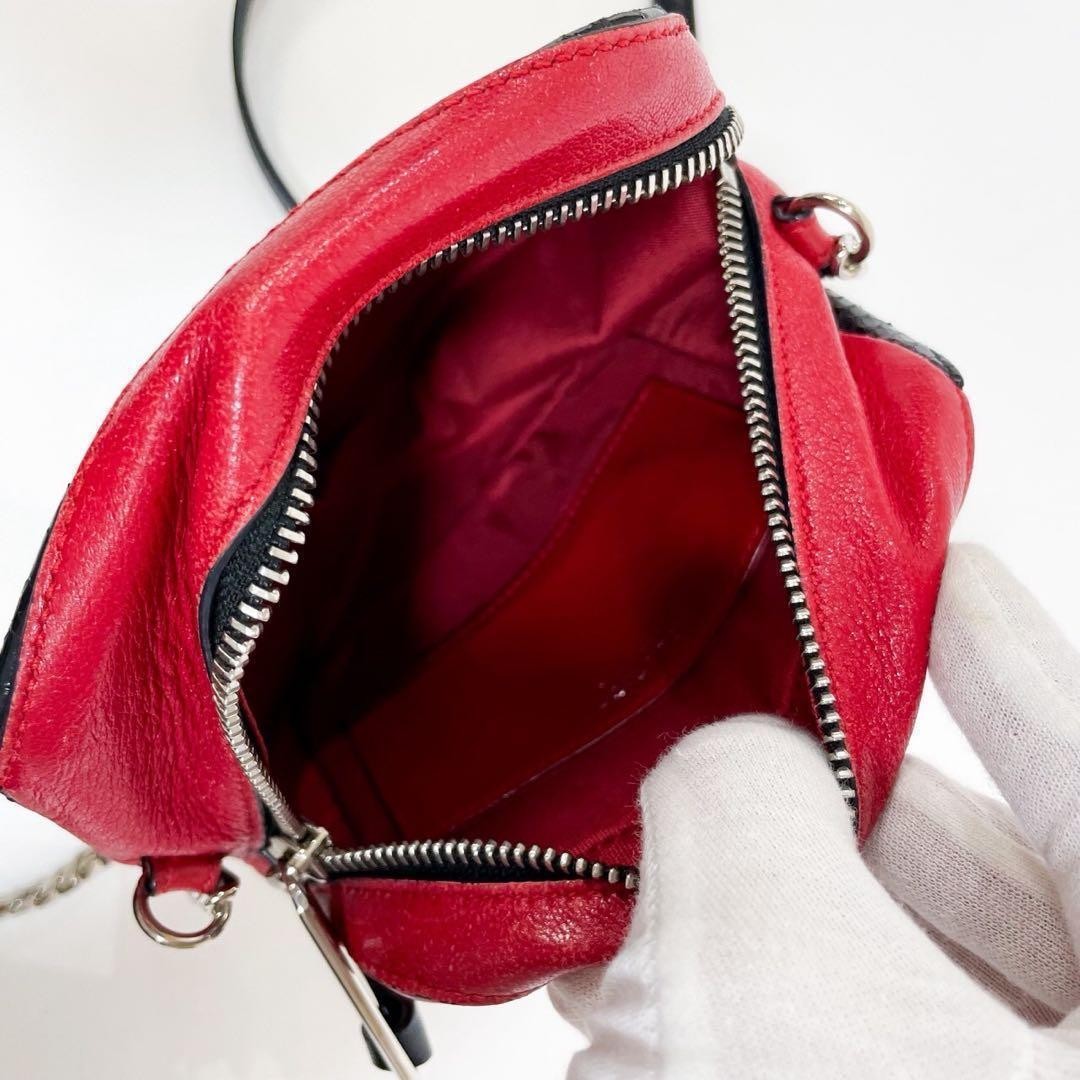 Jimmy Choo 2WAY Python Pattern Leather Shoulder B… - image 9