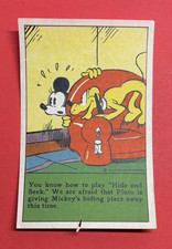 1930s D52 Mickey Mouse Recipe Bread Card Bamby Bread You know how to play.......