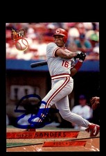 Signed Baseball Card Auto Reggie Sanders 1993 Fleer Ultra #36 Cincinnati Reds