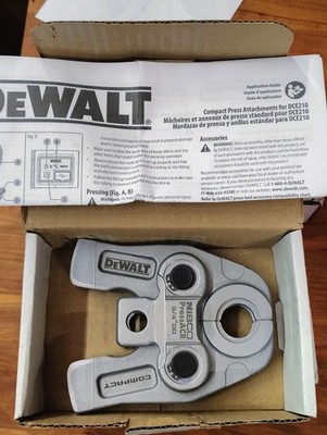 New Dewalt 3/4'' OD Compact Nibco ACR Press PressACR Jaw for DCE210 