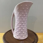 Vtg Nelson McCoy Pottery Lavender Pink Hobnail Tall Pitcher NM USA 10.5"