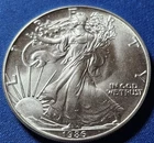 A Better Date 1986 American Silver Eagle 1 Troy Oz .999 Silver First Yr