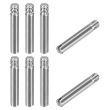 8Pcs M4 x 25mm Slotted Cylindrical Pin 304 Stainless Steel Dowel Locating Pin