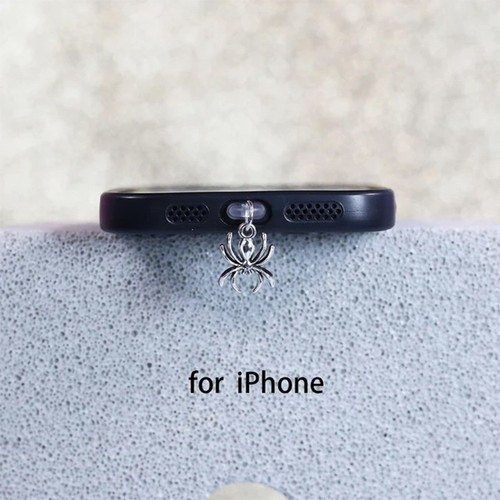 Phone Dust Plug Spider Pendant Decoration For IPhone Type-C Charging Interfa _tm - Zdjęcie 8 z 10