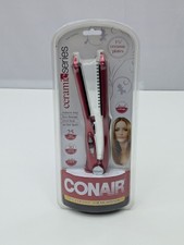 New Conair 1 5/8" Ceramic Series Hair Straightener CS25WCS Dual Voltage Travel