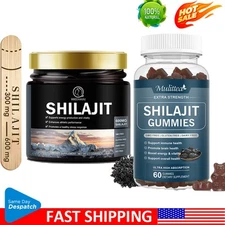 100% Pure Himalayan Shilajit Resin Gummy Organic, Extremely Potent, Fulvic Acid