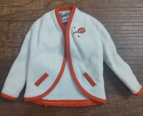 Vintage Barbie Doll Tennis Anyone #941 Jacket Only 1960's Early Original Z15