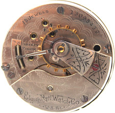 1908 ELGIN POCKET WATCH MOVEMENT 13095439 GRADE 317 18s 15j DC3