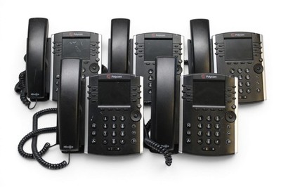 Menge 5 x Polycom VVX 411 Gigabit PoE VoIP Business IP Telefone