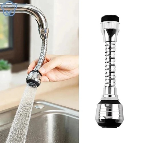Stainless Steel Rotating Faucet Sprinkler Splash Proof Water Saving Extender Gif - Picture 10 of 24