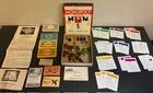 Vintage 1950's Monopoly Game Popular Edition Parker Brothers Wood Tokens Insert