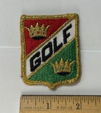 GOLF Crown Shield Souvenir Embroidered Iron-on Patch Badge