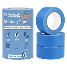 Painter Tape Blue 2in x 55yd 3 Pack Clean Removal