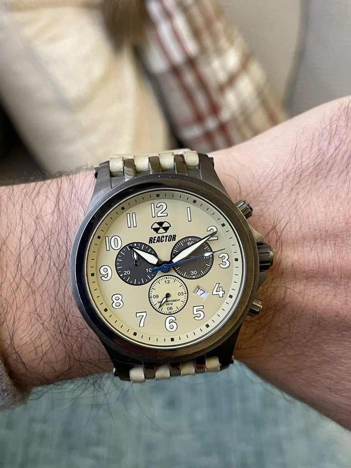 Reactor Quantum Gunmetal Watch 46306 Quartz Military 45mm Swiss Movt - Image 2 of 4