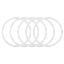 5 Pcs Dream Catcher Rings,3 Inch Macrame Hoops Rings,White