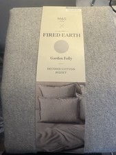 M&S X Fired Earth Brushed Cotton Bedding Set  Garden Folly Size King M&S