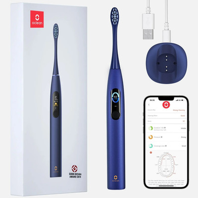 Elektrische Zahnbürste Oclean X Pro mit Farb-Touchscreen | Smart | Bluetooth | 3