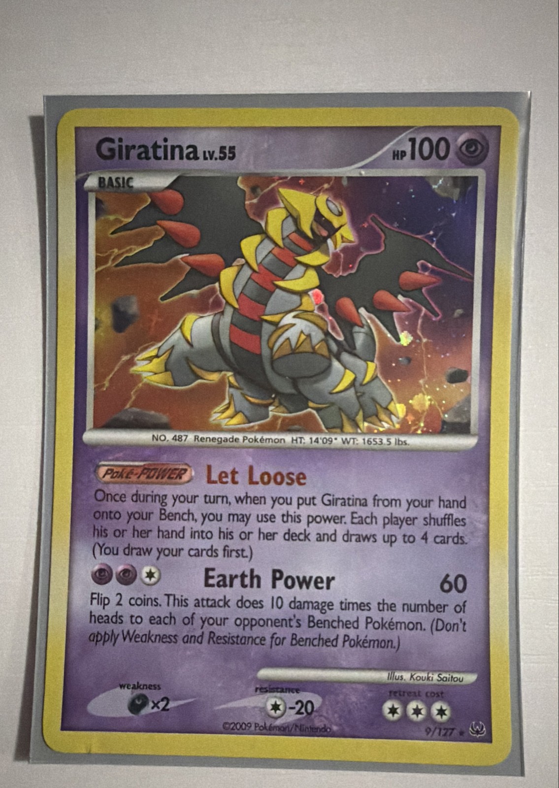 Giratina 9/127 Platinum Holo