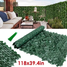 Artificial Boxwood Panel Roll Hedge Decor 39*118 Inch Privacy Fence Grass Leaf