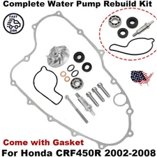For CRF450R CRF 450R Water Pump Impeller Billet Gear Shaft Complete Redo Kit New