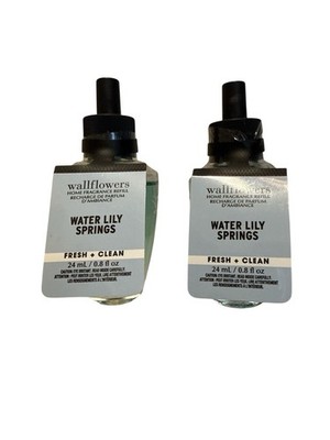 2 New WATER   LILY SPRING BATH & BODY WORKS WALLFLOWERS REFILLS