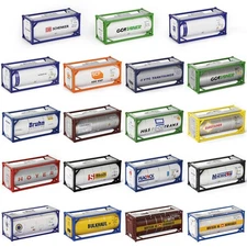 HO Scale 20ft Oil Tank Container 1:87 20' Shipping Tanktainer Model Trains