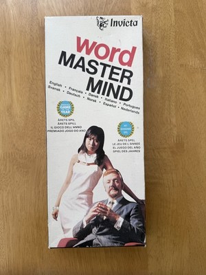 Vintage Retro Brettspiel Invicta Master Gedankenwort Strategiespiel komplett