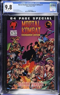 Mortal Kombat Tournament Edition 1 Cgc 9.8 Malibu 1994