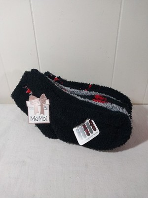Womens Fuzzy Socks 5 Pair Cute Cocktails Martini Soft Touch Cozy 