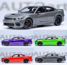 AUTOart 1/18 Dodge Charger SRT Scat Pack Widebody Diecast Car Model Gray Purple
