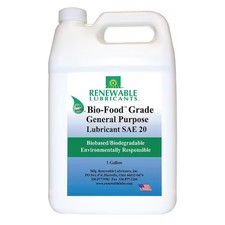 Renewable Lubricants 87013 Lubricant, 1 Gal., Jug, Vegetable Oil, Yellow