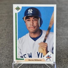 1991 Upper Deck Bernie Williams Rookie Baseball Card #11 New York Yankees. rookie card picture