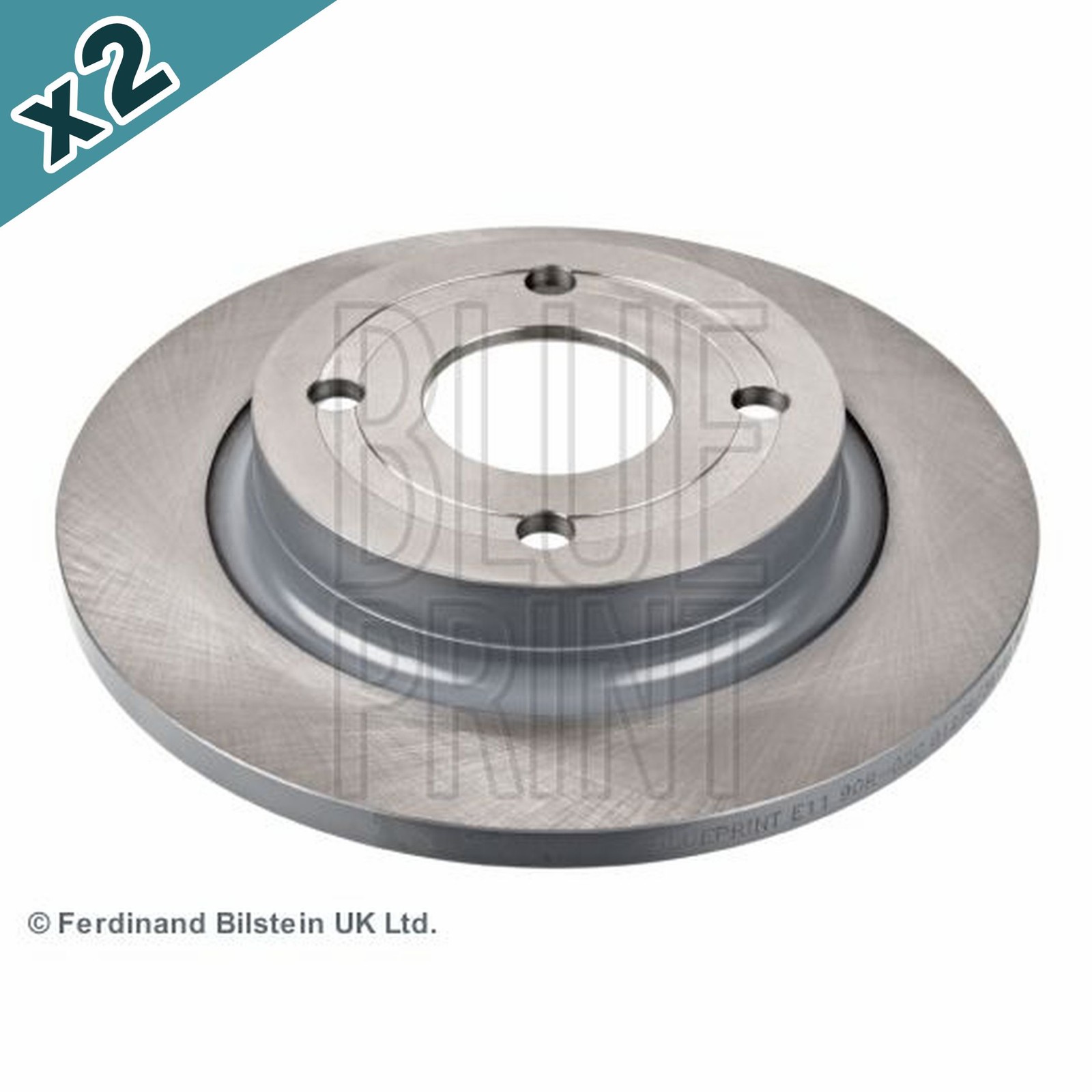 Blueprint ADF124364 Brake Disc Rear Coated 253mm Outer Diameter Fits Ford Fiesta