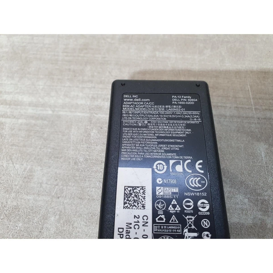 Dell LA65NS2-01 Power Adapter Black 19.5-Volt 3.34-Amp 65-W for Inspiron Laptops - Image 3 of 4