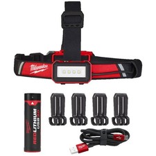 Milwaukee L4HLRP-301 USB Rechargeable Hard Hat Headlamp