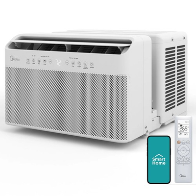 #ad Midea MAW12V1YWT S 12000 BTU Smart Inverter U Shaped Window Air Conditioner $293.00
